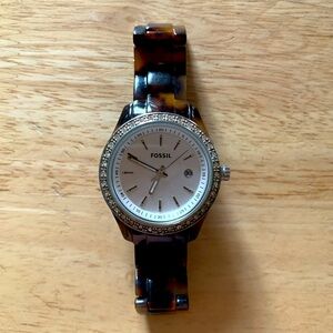 FOSSIL tortoise women watch